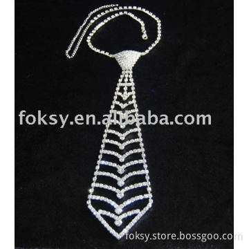 Rhinestones tie